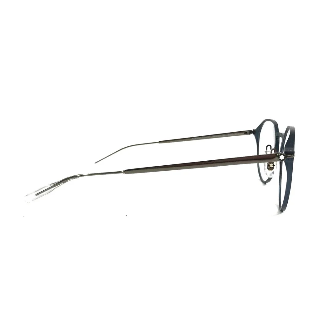 Montblanc Eyeglasses Frames MB0233O 003 Matte Dark Blue Ruthenium 50-22-145